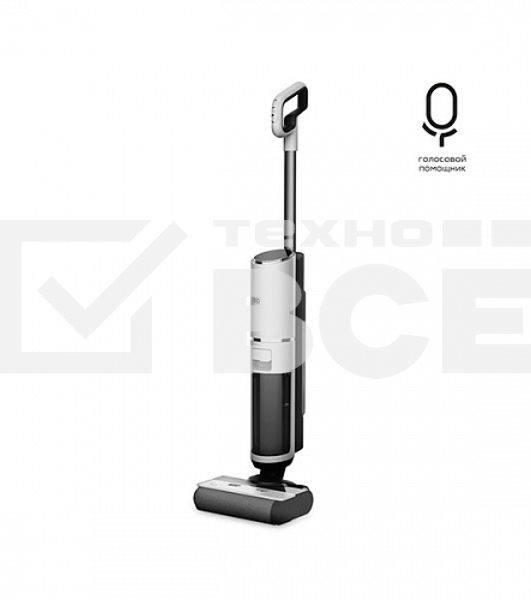 Моющий пылесос вертикальный BQ VCA1002W белый, питание от аккумулятора, 200 Вт, уборка влажная и сухая, пылесборник 0.75 л, бак для жидкости 0.85 л, работа от АКБ max 45 мин