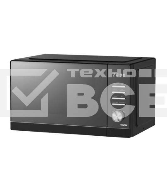 Микроволновая печь Centek CT-1563 черный, 23 л, 800 Вт, кнопки/поворотный механизм
