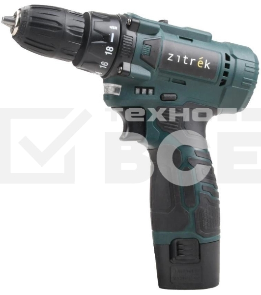 Дрель-шуруповерт Zitrek Green 12V Plus 085-1013, Аккумуляторная, 12В