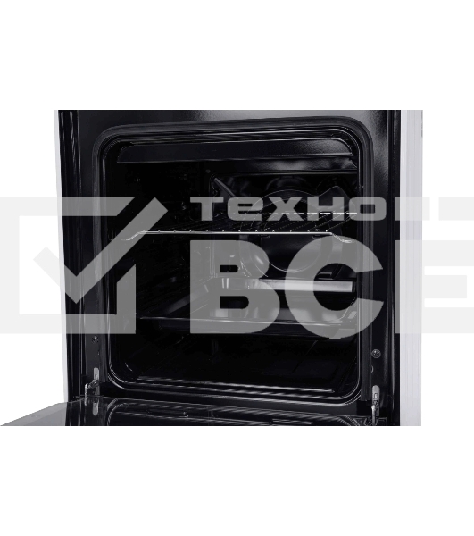 Плита комбинированная Kraft KF-FSK5302EW белый, конфорок 4 газовых, духовка 58 л, 50 см x 85.5 см x 55 см