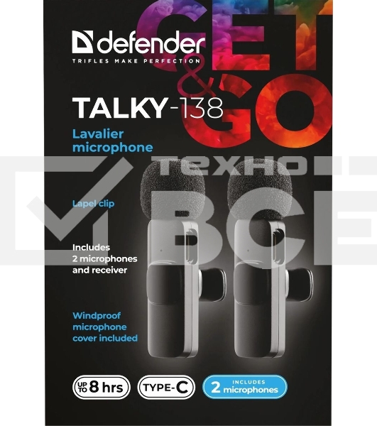 Петличный микрофон Defender Talky-138 wrls
