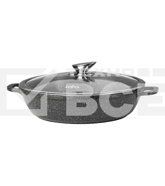 Сотейник Lara LR02-213 4.8 л, 32 см, литой алюминий, с крышкой