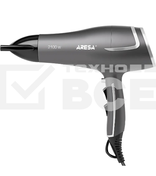 Фен ARESA AR-3232 серый/серебристый, 2100 Вт
