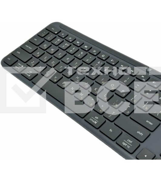 Клавиатура беспроводная Logitech K950 черный USB BT/Radio slim (920-012434)