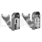 Комплект настенных регулируемых кронштейнов Royal Thermo Design 80, серебристые, фото3