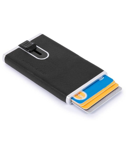 Чехол для кредитных карт Piquadro Black Square PP4825B3R/N черный натур.кожа