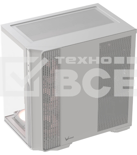 Компьютерный корпус Formula V Line Crystal Z7 PA White, ATX, TYPE-C*1, USB3.0*1, Front+Side Glass, SIDE 3x PERFORMANCE ARGB, REAR 2x PERFORMANCE ARGB