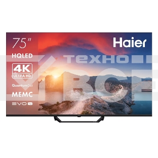 Телевизор Haier 75' DH1WVFD02RU черный QLED 4K UHD 60Hz Smart TV 2GB/16GB