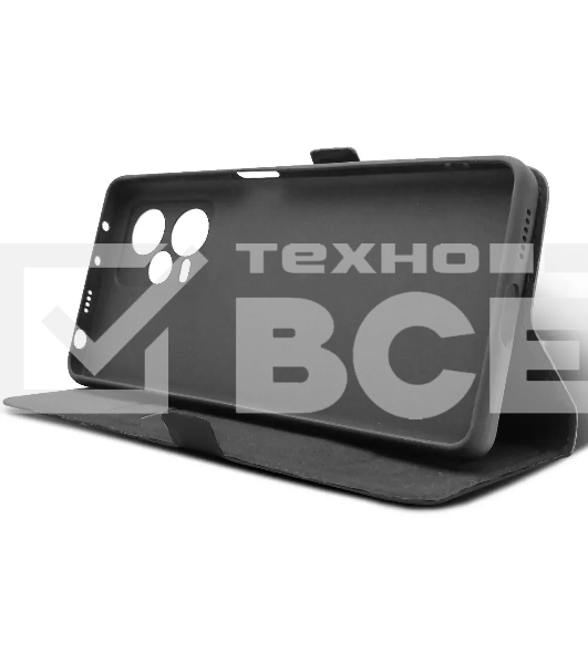 Чехол (флип-кейс) BoraSCO для Xiaomi Redmi Note 12 Pro+ 71757 черный