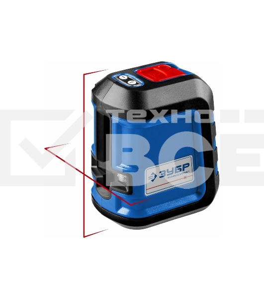 Нивелир лазерный Зубр КРЕСТ-15 (34902-2_z01) суперкомпакт, 15м, точн. +/-0,3 мм/м, держатель