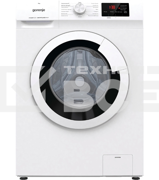 Стиральная машина Gorenje WHE60SFS белый загр. фронтальная макс.: 6 кг 1000об/мин класс: А+++