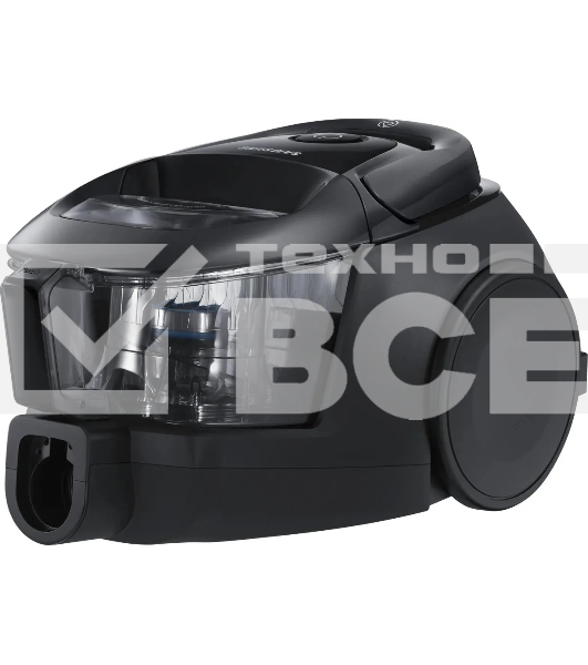 Пылесос Samsung VC18M31C0HG/EV черный, 380/1800 Вт, уборка сухая, пылесборник контейнер 2 л