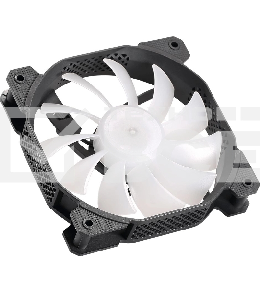 Вентилятор для корпуса Aerocool/Formula Cosmic 14BK FR RGb черный, 140 мм, 1100 об/мин, 22.3 дБ, 4 pin