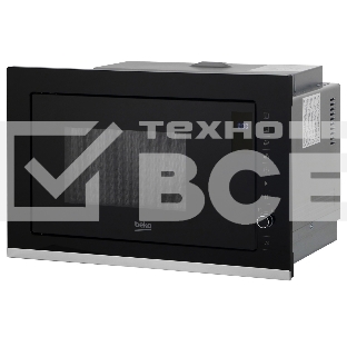 Микроволновая печь встраиваемая Beko BMGB 25333 X черный, 25 л, 900 Вт, переключатели - поворотный механизм/сенсор