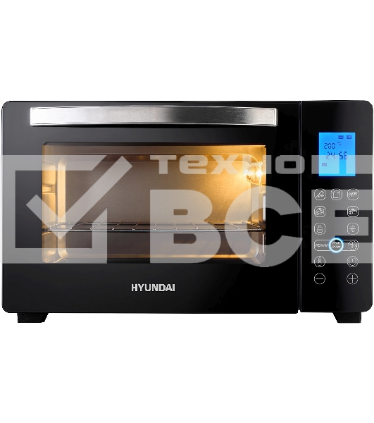 Мини-печь Hyundai MIO-HY096 28л. 1600Вт черный