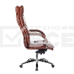 Кресло руководителя Бюрократ T-9927SL светло-коричневый Leather Eichel, кожа, крестовина металл хром, фото2