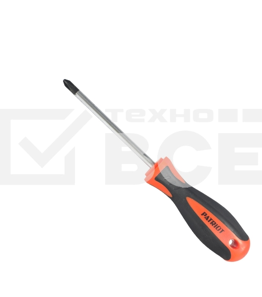 Отвертка Patriot PH2x100, CR-V,магнитная, 2-х компонентная рукоятка