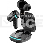 Наушники TWS Defender CyberDots 285 черный, внутриканальные, Bluetooth, светодиодная подсветка, до 4 ч, фото 1