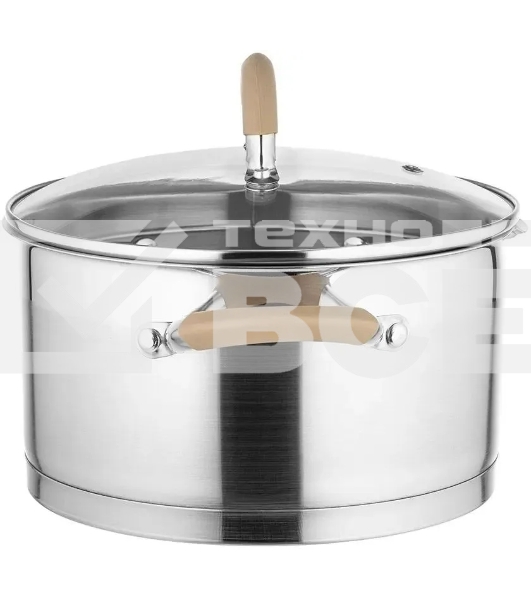 Кастрюля LARA LR02-344 Берлин 5,7 л 24x13 см нержавеющая сталь, с крышкой