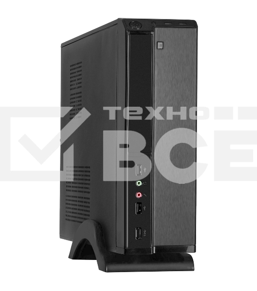 Компьютерный корпус ExeGate EX268689RUS Компьютерный корпус MiniITX ExeGate MI-207 Black, miniITX/mATX, (M350, 80мм), 2хUSB, Audio