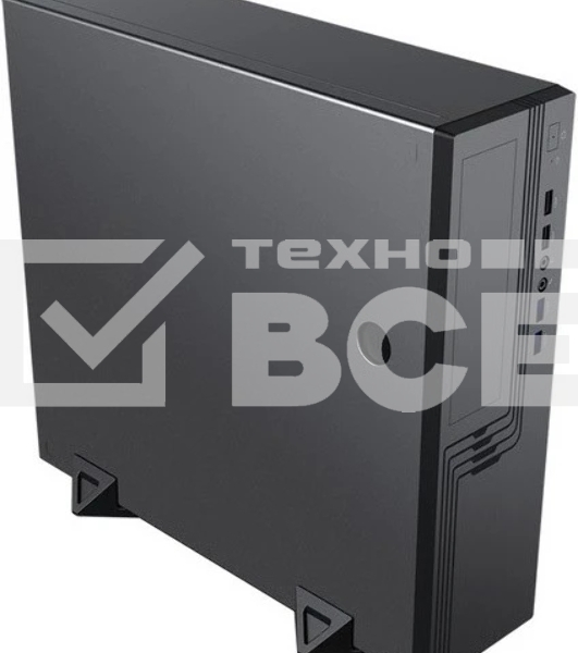 Компьютерный корпус EL555BK PM-300TFX 80+Bronze U3.0*2+U2*2+2*combo Audio; fan 9cm; intrusion switch POWERMAN Slim Case 6143524