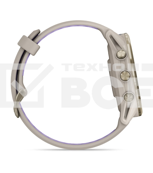 Смарт-часы Garmin Forerunner 970 золотистый титановый безель, серо-фиолетовый ремешок 47мм