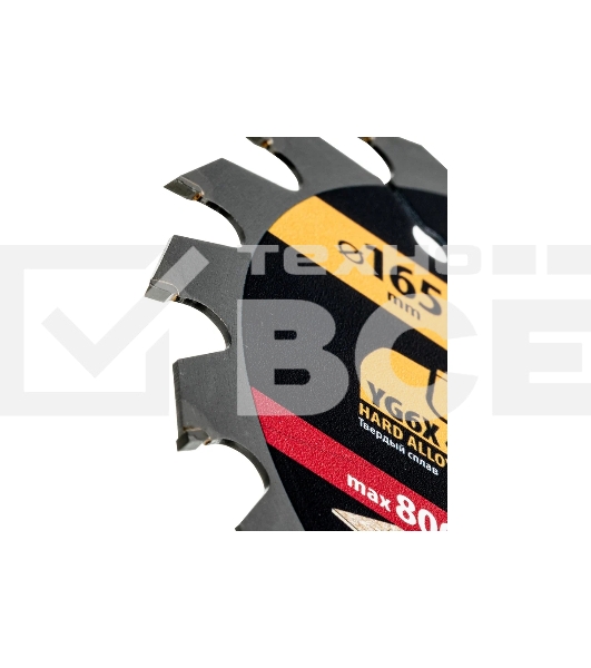 Пильный диск по дереву Denzel ф165 х 20 мм, 24 зубьев, тонкий 733267