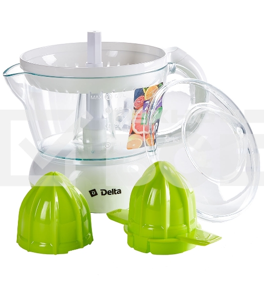 Соковыжималка Delta DL-0234 белый с зеленым
