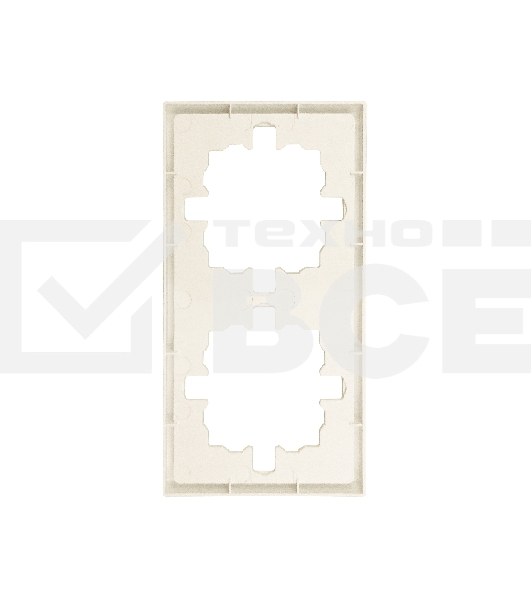 Рамка 2-мест. горизонт. ZIMA слон. кость LEZARD 704-9000-147