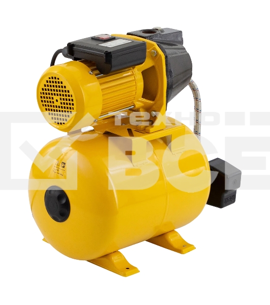 Насосная станция Denzel PS1100С 1100 Вт, 4500 л/ч, ресивер 24 л, подъем 46 м, чугун