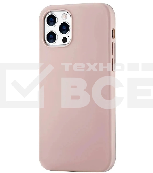 Чехол (клип-кейс) uBear для Apple iPhone 12/12 Pro Touch Case светло-розовый (CS62LR61TH-I20)