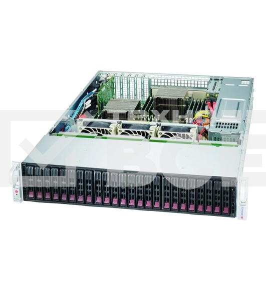 Корпус SuperMicro CSE-216BAC4-R1K23LPB 2U, LP, 20x 2.5-inch SAS3/SATA3 HDD/SSD and 4x NVMe/SAS3/SATA3 storage devices, w/o Expander, 2x 1200W