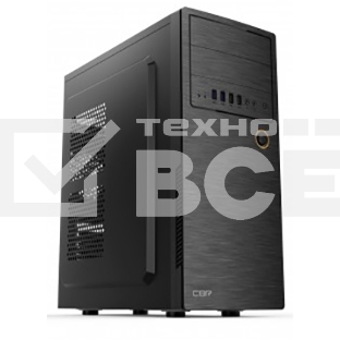 Компьютерный корпус ATX Miditower CBR PCC-ATX-E180-USB22-450W E180, c БП ATX450-12EC (450W/120mm), 2*USB 2.0, HD Audio+Mic, Black