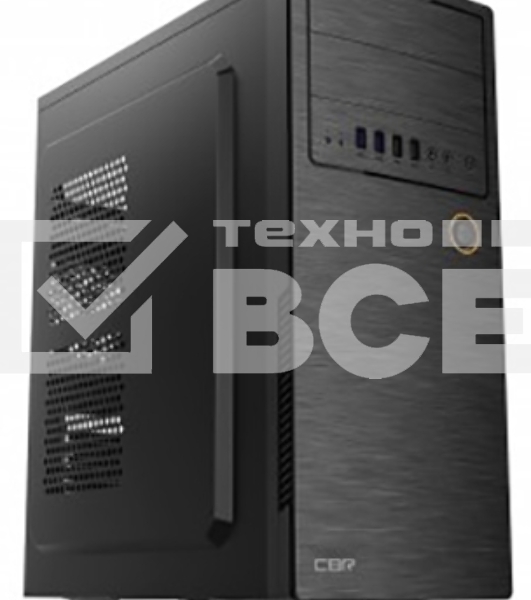 Компьютерный корпус ATX Miditower CBR PCC-ATX-E180-USB22-450W E180, c БП ATX450-12EC (450W/120mm), 2*USB 2.0, HD Audio+Mic, Black
