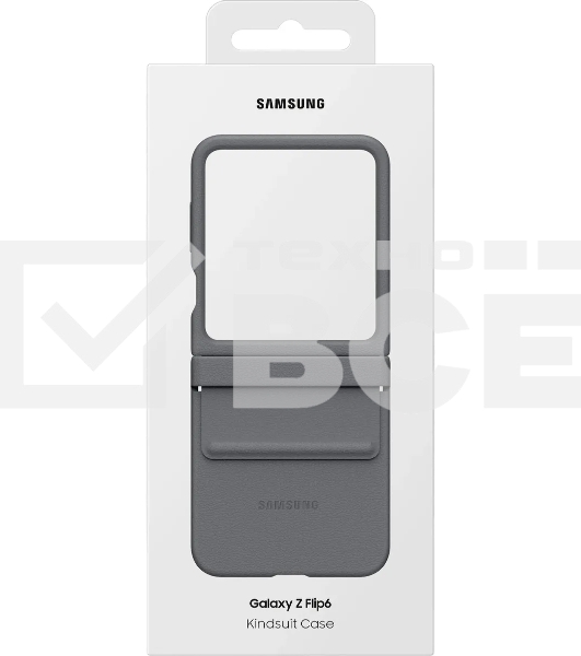 Чехол (клип-кейс) Samsung для Samsung Galaxy Z Flip6 Kindsuit Case Flip 6 (F741) серый (EF-VF741PJEGRU)
