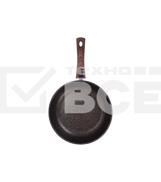 Сковорода KUKMARA Granit ultra сго282а, 28 см, съемная ручка, без крышки, серый