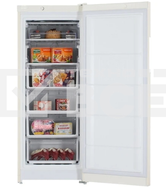 Морозильная камера Indesit DSZ 4150 E, бежевый, 204л, 6 ящиков