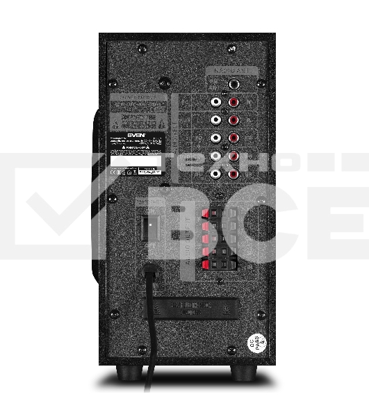 Компьютерная акустика SVEN АС HT-201, черный (80 Вт, Bluetooth, пульт, дисплей, FM, USB, SD)
