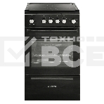 Плита электрическая De Luxe 506004.13ЭС-001 черный, конфорок 4 шт, духовка 60 л, 50 см x 87 см x 60 см, фото 1