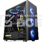 Компьютерный корпус V200 TG RGb CA-1K8-00M1WN-01 Black/Win/SPCC/Tempered Glass*1/120мм RGb Fans*3 + 120мм Standard Fan*1/MB Sync, фото 1