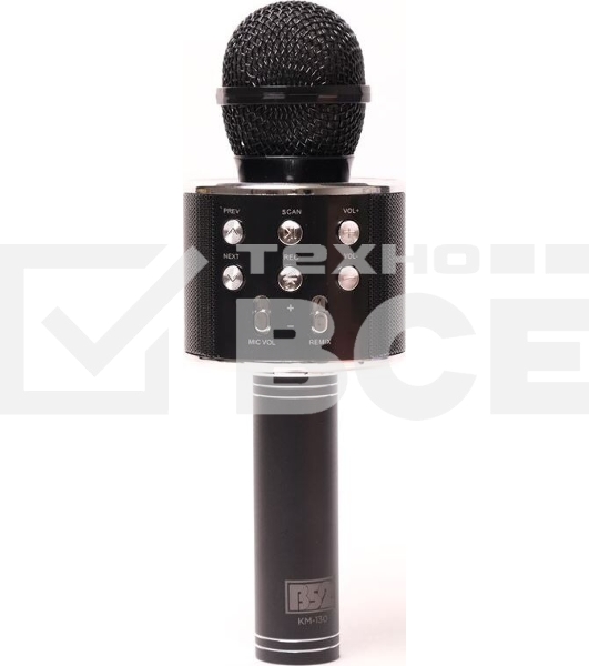 Караоке-микрофон ATOM B52 KM-130B беспр.микроф. черный