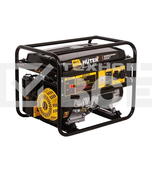 Электрогенератор бензиновый Huter DY6.5A, 5.5 кВт, 84 дБ, 73.3 кг