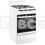 Плита газовая Hansa FCGW51001 белый, конфорок 4 шт, духовка 56 л, 50 см x 85 см x 60 см, фото 1