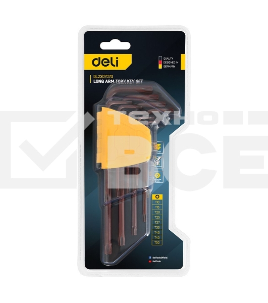 Ключ Deli Набор шестигранных ключей 