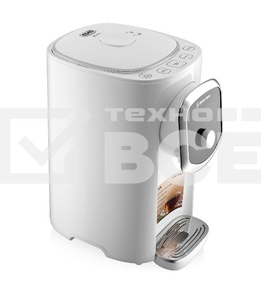 Термопот BRAYER BR1093WH, 1200Вт, 5л, LED-дисплей, автоотключение при отсутствии воды
