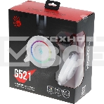 Гарнитура проводная с микрофоном A4Tech Bloody G521 белый 2.3м мониторные оголовье (G521 (WHITE)), фото4