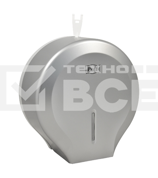 Диспенсер туалетной бумаги Рuff-7130S, хром, с замком, ABS-пластик