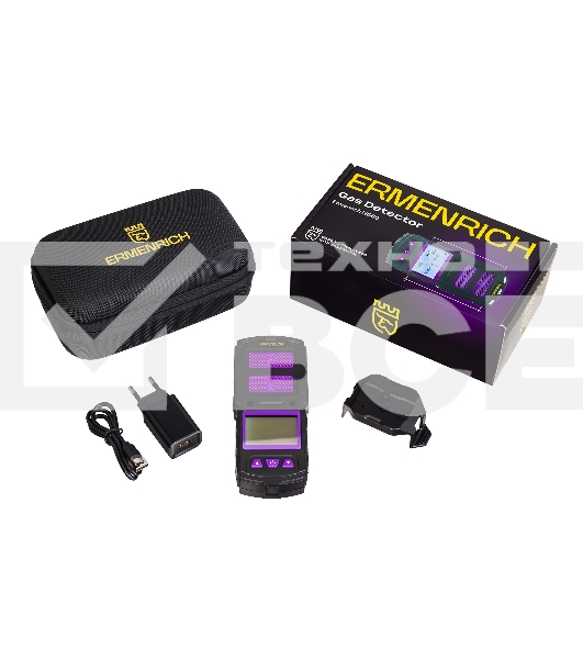 Детектор газа Ermenrich NG60 портативный фиолетовый/черный (84760)