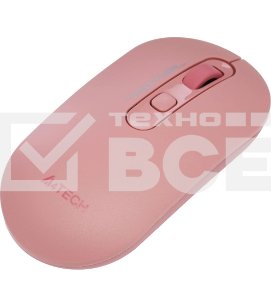 Мышь беспроводная A4Tech Fstyler FG20 розовый, 2000 dpi, радиоканал, USB, кнопки - 4