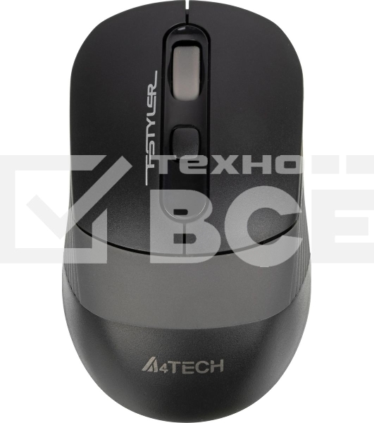 Мышь беспроводная A4Tech Fstyler FG10S черный/серый, 2000 dpi, радиоканал, USB, кнопки - 4